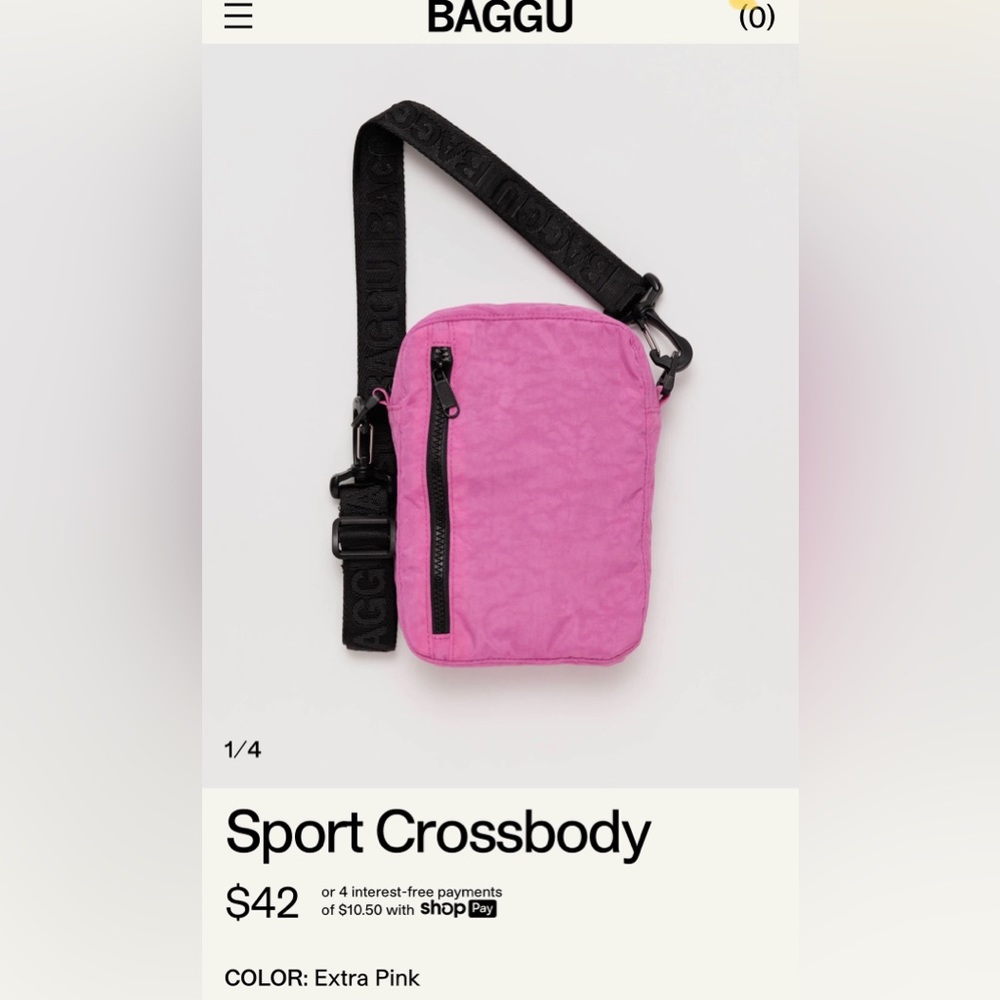 Baggu Sport Crossbody Extra Pink